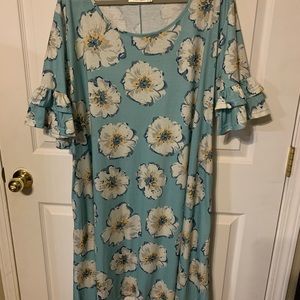 EUC size 26 Nemidor blue floral dress